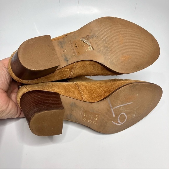 Madewell the Regan Boots pull on suede cognac size 8 - Picture 8 of 9